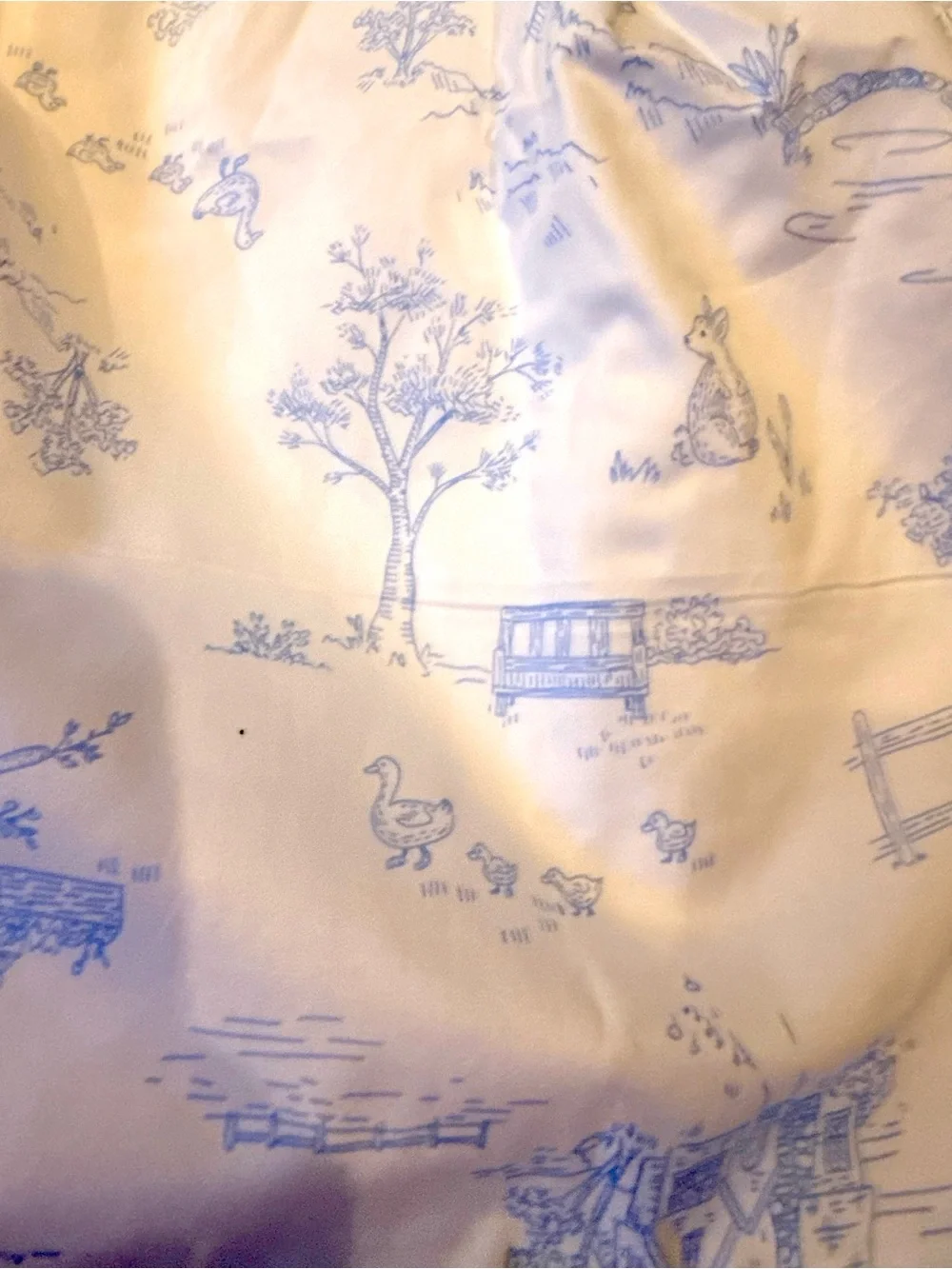Carters Girls White and Light Blue Toile Easter Dress